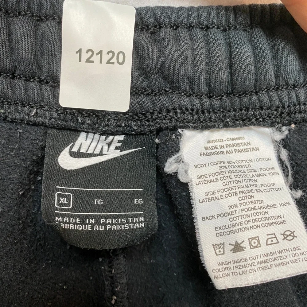 Nike Shorts Mens XL Black Just Do It Graphic Fleece Athletic Sportswear